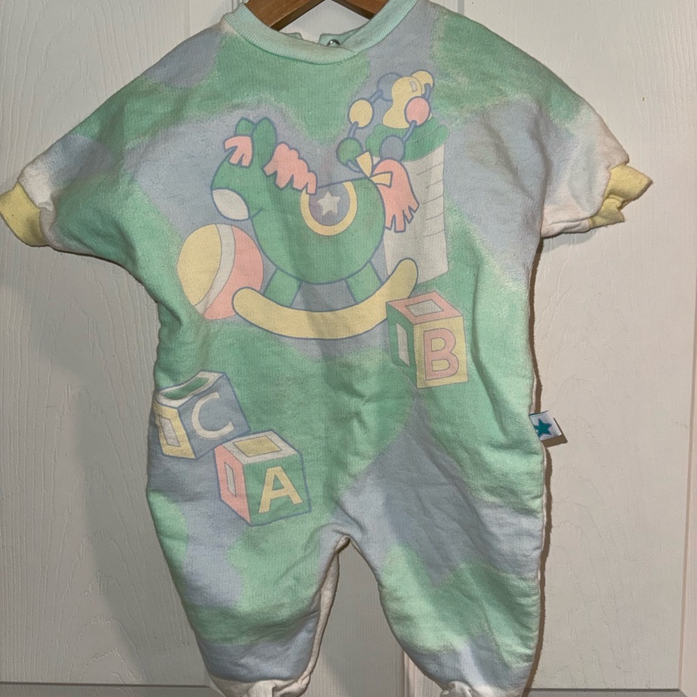 Vintage Little Me Pastel Kids One Piece